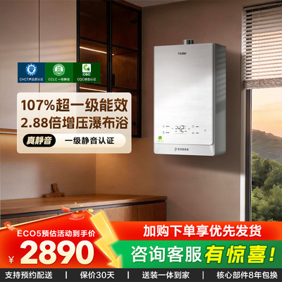 海尔超一级能效燃气热水器