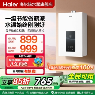 海尔官方燃气热水器天然气家用水伺服恒温洗澡WM3PRO 政府补贴
