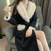 维多利亚珊瑚绒睡袍女款 冬加厚保暖晨袍轻奢高级感家居服 2026新款