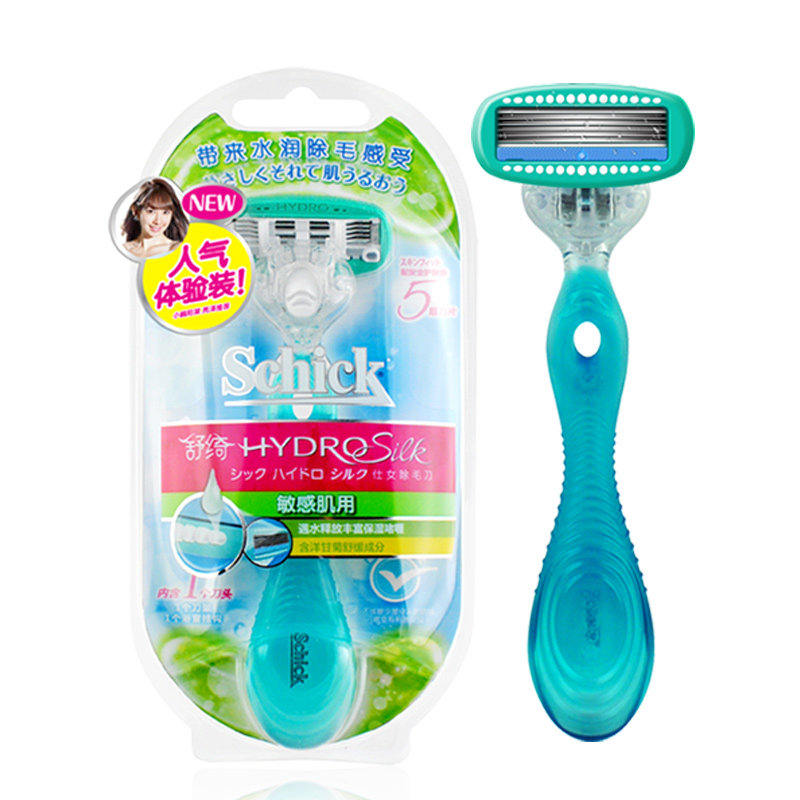 Schick/舒适女士除毛刀舒绮脱毛刀含1刀片敏感肌肤腋阴毛腿剃毛刀