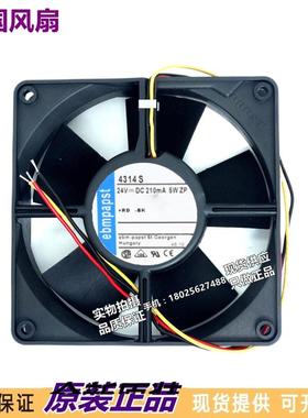 进口风机全新德国进口 TYP 4314S 12032 24V 5W 3线变频器散热风