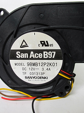 涡轮鼓风机 SANACEB97 12V 3.4A 9BMB12P2K01 4针4线