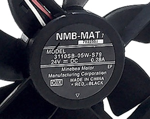 美蓓亚NMB S79 8025 05W 8厘米3线双滚珠风扇 3110SB 全新原装