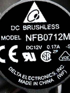 VIVITEK丽讯D825ES投影机 散热风扇 NFB0712M DC12V 0.17A -SM02