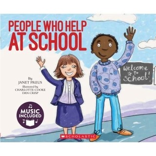 现货 英文原版 Cantata Learning: People Who Help At School 校园工作者 绘本附CD 歌谣学英语 Scholastic