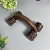 鸡翅木手动按摩器木质滚轮式 保健器材脚底背部按摩轮滚轮全身