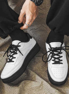 大码男鞋45小众新款黑白色鞋46高级青少年休闲鞋47百搭板鞋48潮鞋