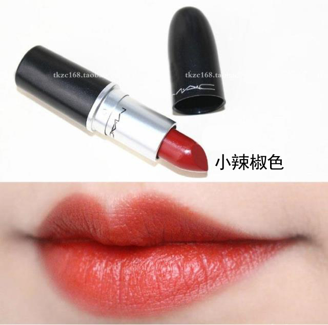 专柜正品MAC/魅可口红小辣椒草莓红西柚色哑光不易掉色豆沙色唇膏