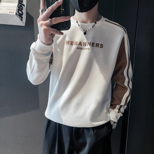 WY13-P58控78春秋款潮流社会小伙卫衣男套头印花图片