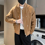 JK08P108棒球领外套春秋季新款夹克纯色简约，男装夹克，电商B363-1