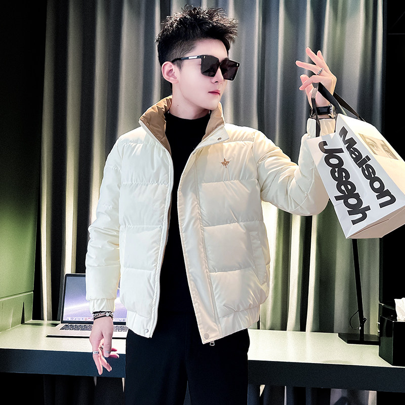 CF06 P128男士冬季棉服加厚棉衣冬装高级感潮男痞帅外套图片