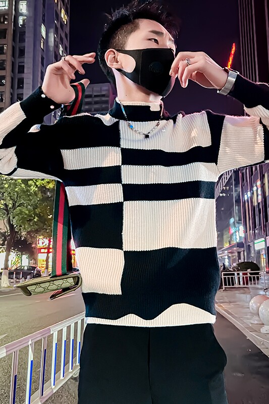 M21P68秋冬社会小伙新款毛衣打底衫内搭针织衫男,男装针织衫/毛衣,电商B363-1