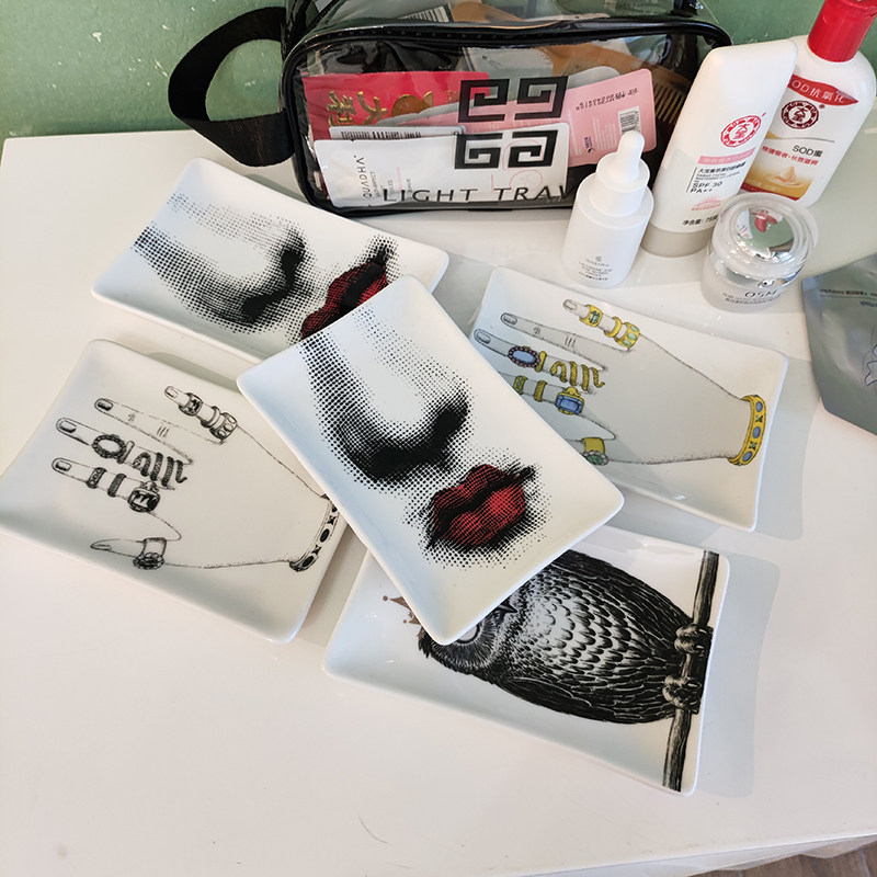 珠宝收纳盘烟灰缸戒指展示