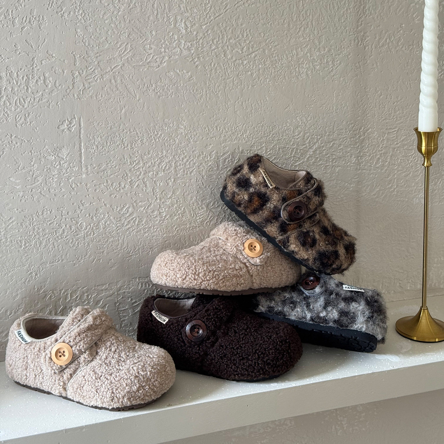 儿童毛毛鞋2025冬季新款加绒加厚保暖男女童公主鞋宝宝棉鞋一脚蹬,童鞋/婴儿鞋/亲子鞋,棉鞋,淘宝优惠券,粉丝福利购,淘宝优惠卷