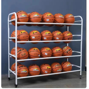 校园篮球收纳架排球存放架篮球摆放神器足球置物架幼儿园球车移动