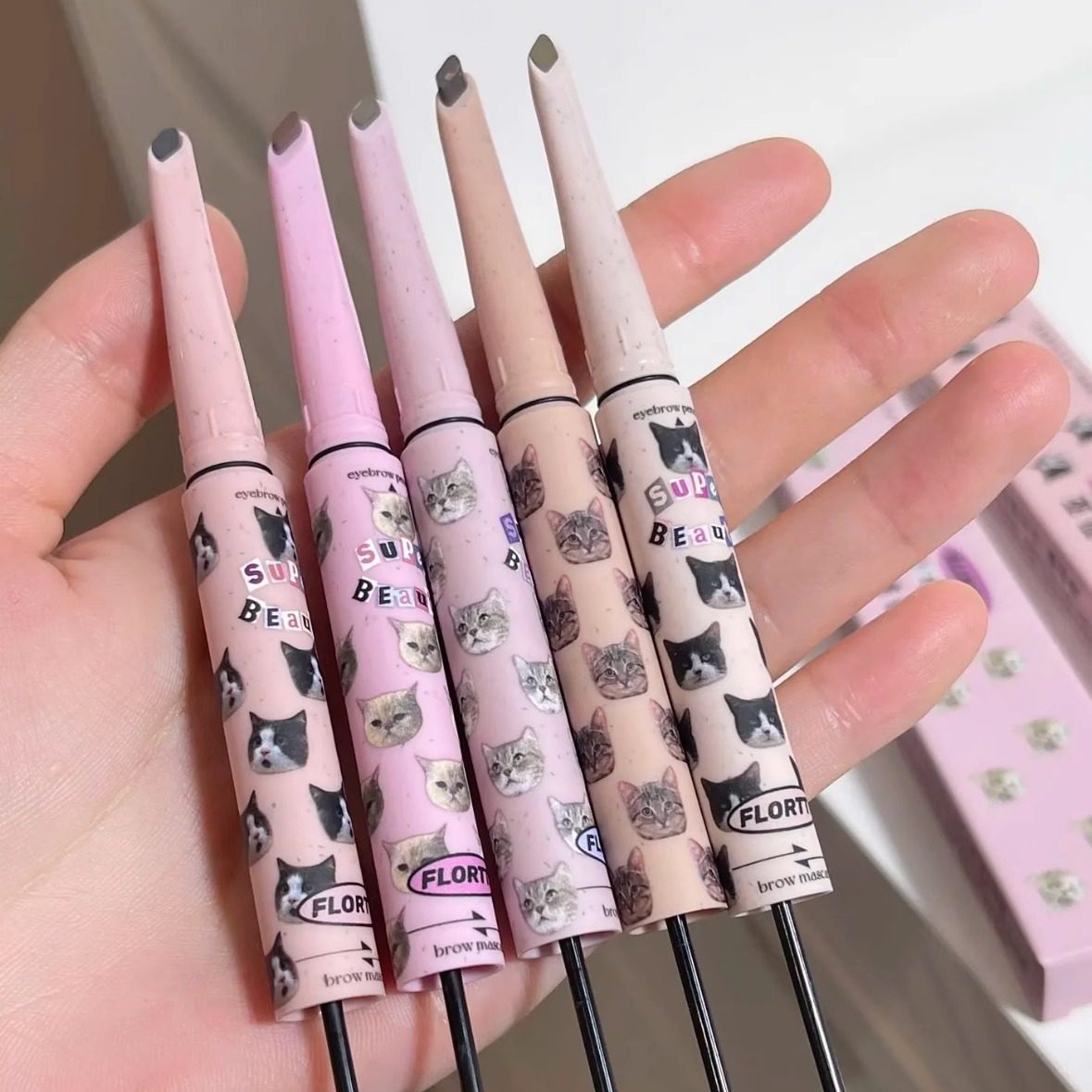 FLORTTE花洛莉亚双头眉笔染眉膏砍二合一野生眉学生平价花落利亚,彩妆/香水/美妆工具,眉笔/眉粉/眉膏,淘宝优惠券,粉丝福利购,淘宝优惠卷