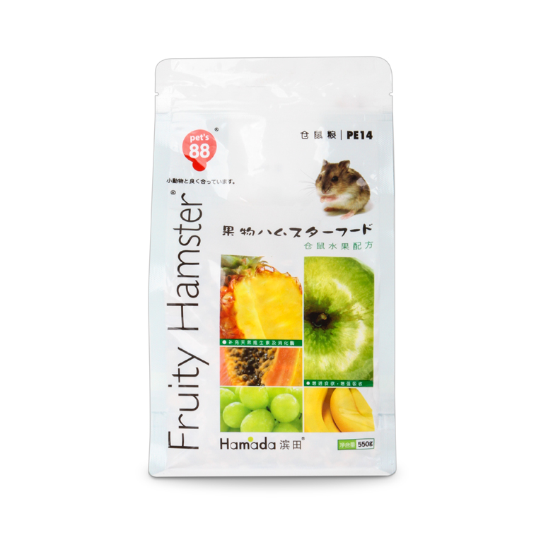 滨田水果 仓鼠粮食饲料1kg 添加仓鼠爱吃水果干美毛除臭主粮pe40