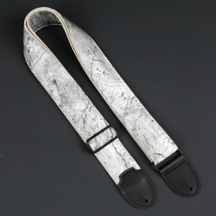 原创牛皮头柔丝水花通用吉他背带适用各种电吉他贝斯民谣木吉他