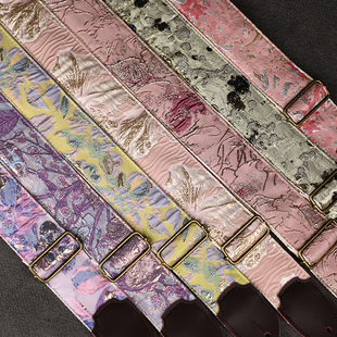 原创复古彩织吉他背带电吉他贝斯民谣木吉他通用肩带男生女生通用