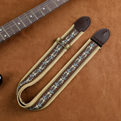 牛皮咖色手工制作吉他背带电吉他肩带贝斯民谣木吉他通用斜挎带