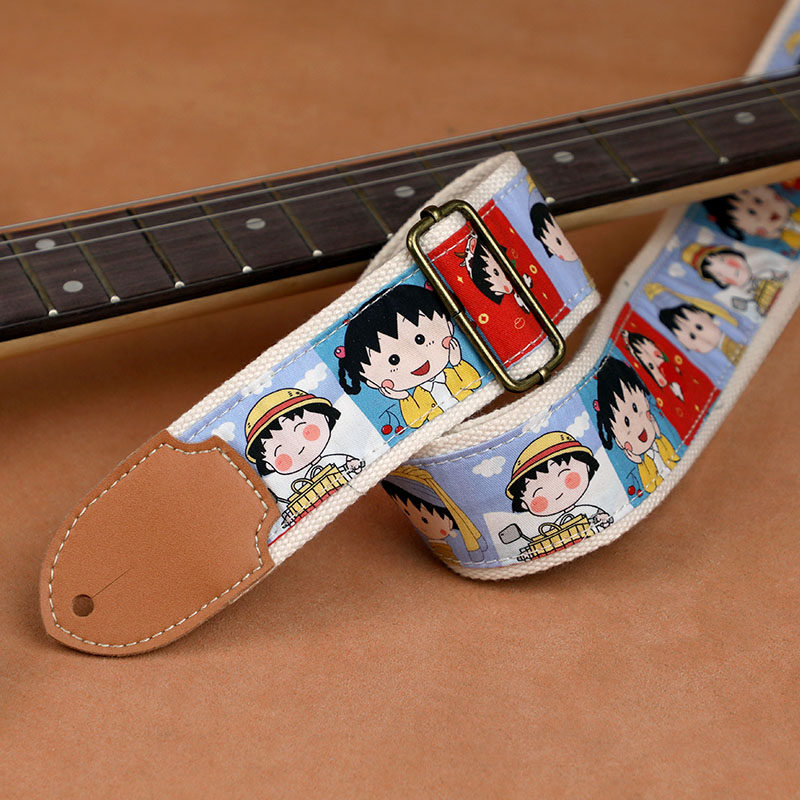 卡通图案电吉他背带民谣木吉他通用肩带贝斯背带男生女生加厚5cm