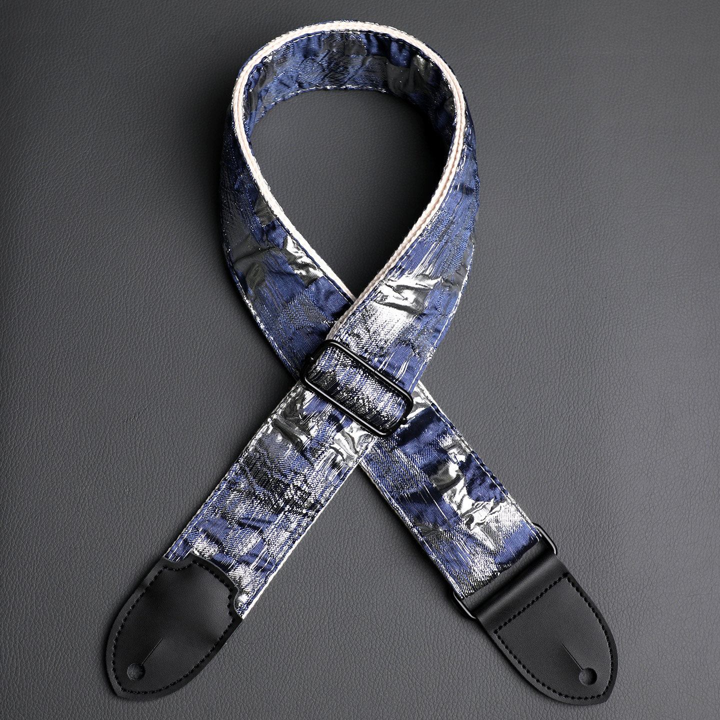 原创幻银蓝域通用吉他背带适用各种电吉他肩带贝斯民谣木吉他琴带