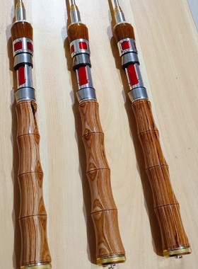 VUUG冰钓竿  手把  冰钓竿实木直把