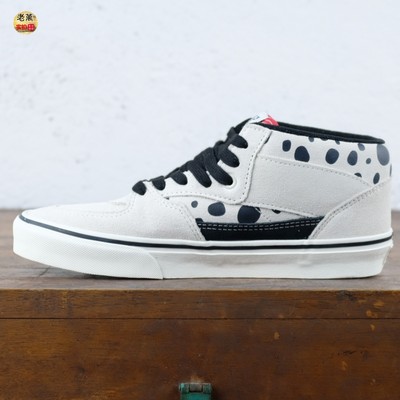 老万范斯vans half cab斑点黑白中帮滑板鞋 VN000CMUKIG