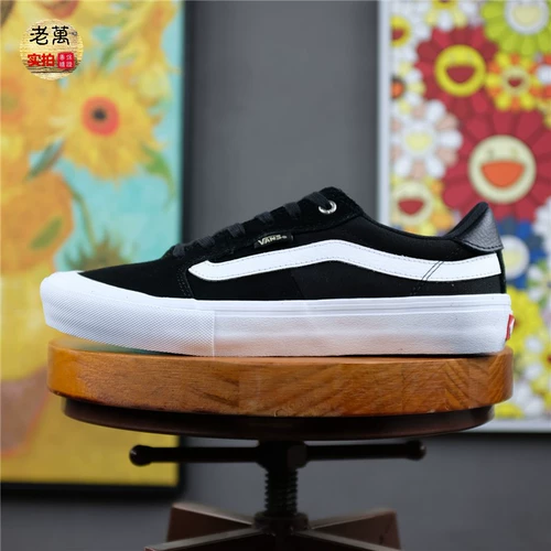 Laoman Vans Style 112 Pro Men's Black и White Low -Top Casual Sneakers VN0A38CO6BT