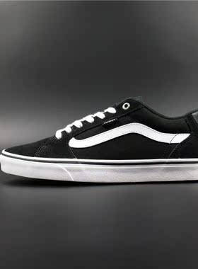 老万VANS范斯黑白经典款薄绒低帮运动休闲板鞋 VN000SJVC4R