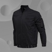 男子运动夹克外套 拉链开衫 AJDM221 韦德之道梭织休闲短款 李宁正品