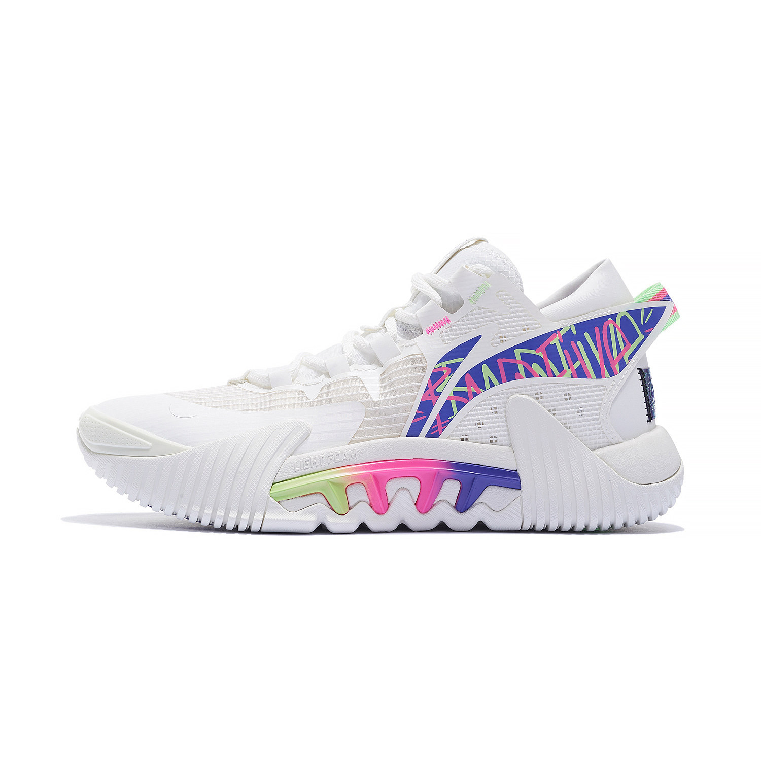 正品李宁 反伍2low 䨻 回弹减震 男子低帮实战篮球鞋 ABFS003-10