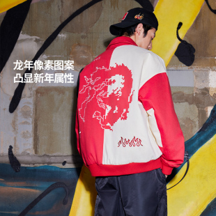 宽松翻领棉夹克AJMU043 Lining 李宁正品 日进斗金系列男女同款 时尚
