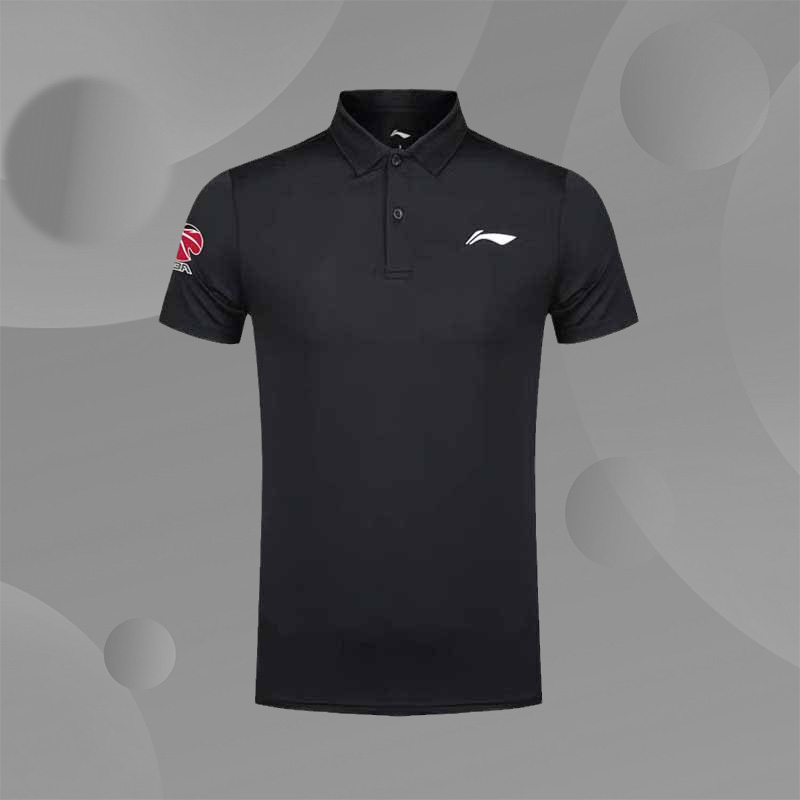 李宁cba短袖新款透气速干篮球运动T恤翻领短袖Polo衫男士APLN327