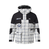 系列男子运动休闲宽松鸭绒中羽绒服AYMR327 运动时尚 李宁正品 新款