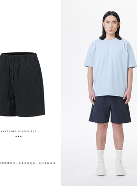 Lining/李宁正品夏季 男子运动休闲潮流速干透气宽松短裤AKST02