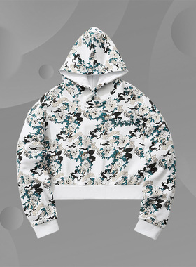 李宁X OG SLICK联名款卫衣女士春季休闲上衣宽松运动服AWDR238