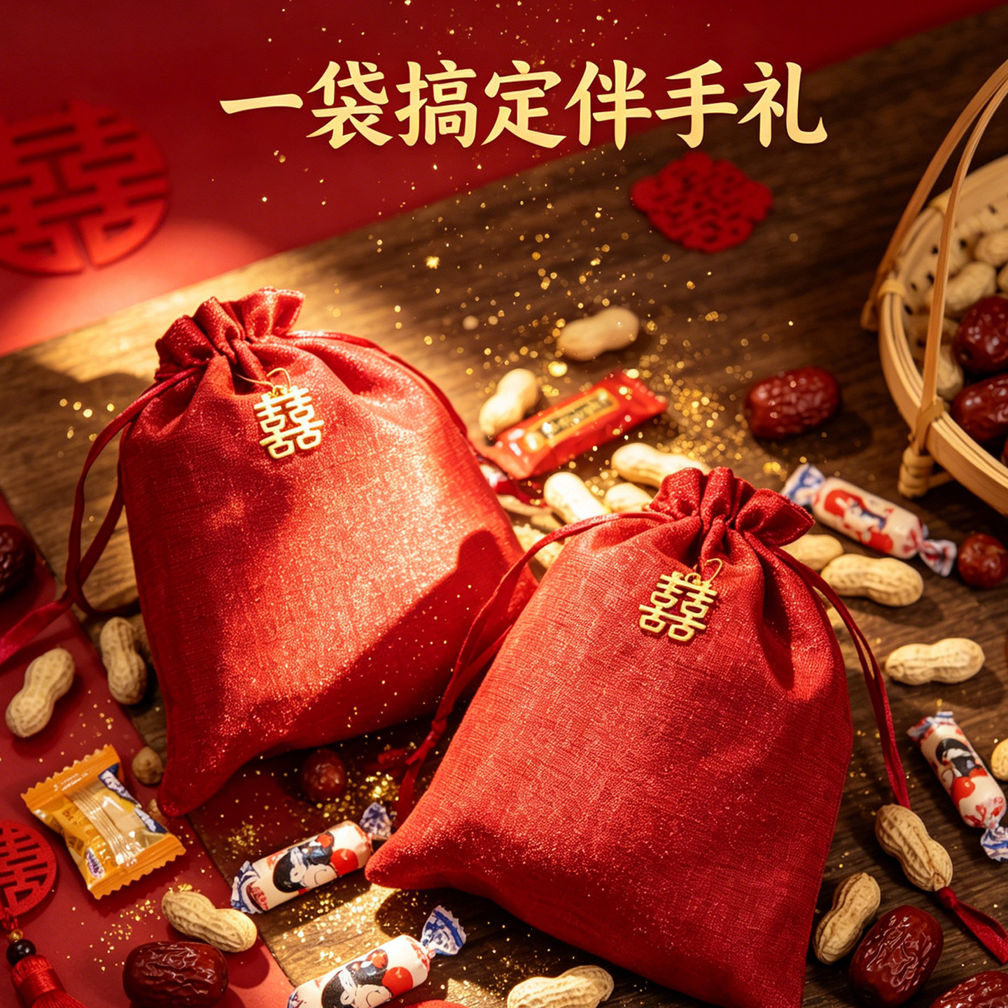 喜糖袋子结婚专用糖果喜糖盒