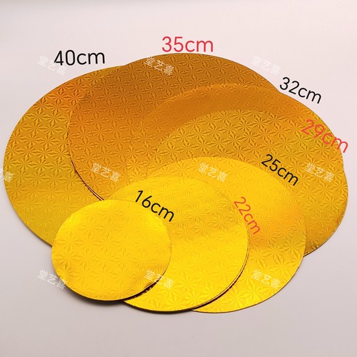 镭射圆金色纸片菠萝底纸片圆底配件纸条中秋折塔用品多种尺寸选择