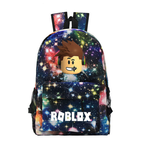 游戏ROBLOX书包周边双肩包炫彩星空书包男女卡通时尚街头休闲背包