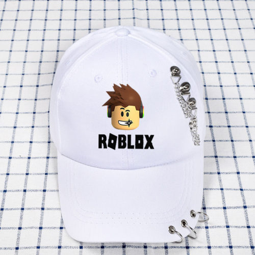 ROBLOX周边帽子棒球帽柳钉鸭舌帽平沿遮阳帽卡通可爱男女学生帽子