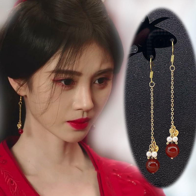 古装汉服耳饰银耳钩上官芷耳环