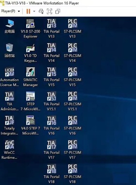博图工控虚拟机 Windows10企业版TIA Portal专开各版本程序
