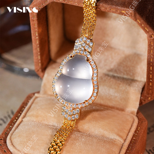 VISING珠宝天然石英质玉葫芦手链