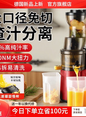 德国进口榨汁机大口径汁渣分离