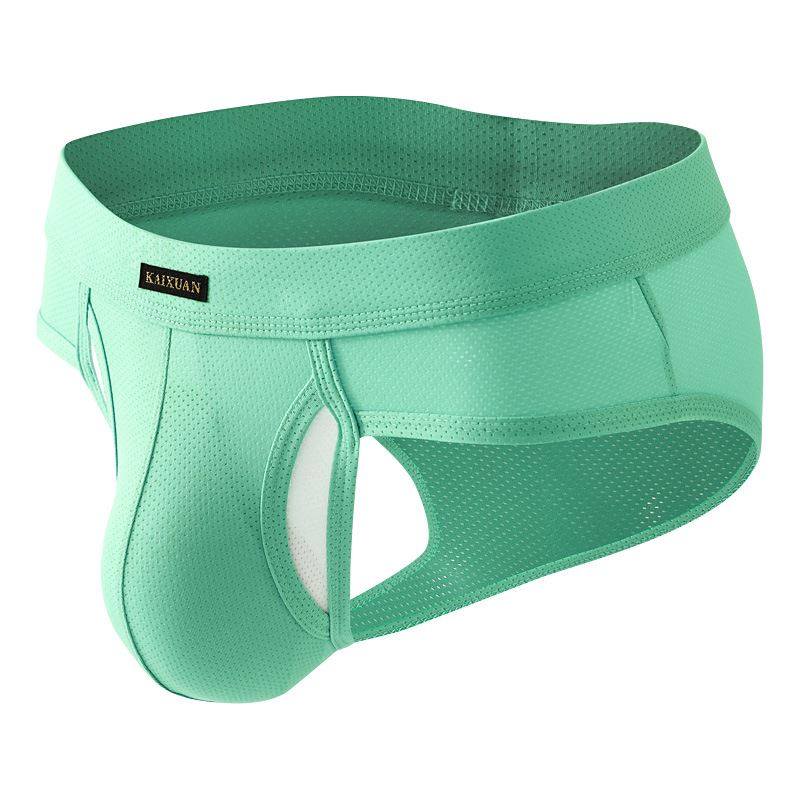 涤纶男士三角裤冰丝透气网孔速干分离式内裤侧开口性感三角内裤男,女士内衣/男士内衣/家居服,男三角内裤,淘宝优惠券,粉丝福利购,淘宝优惠卷