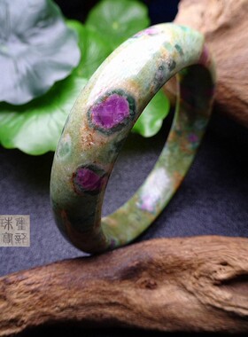 红绿宝手镯包邮青金红纹月光欧泊