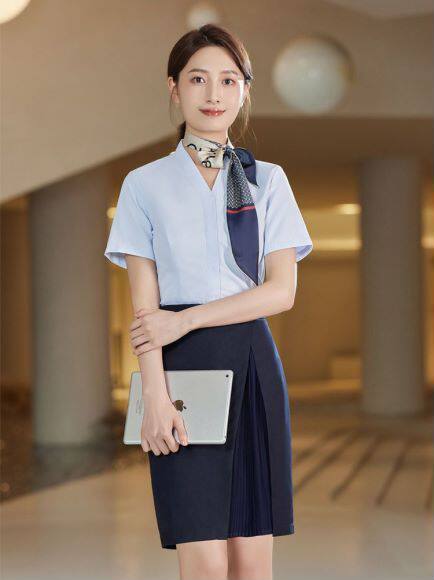 移动营业厅制服职业套装女夏季新款短袖气质女神范套装接待工作服