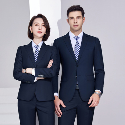 2024新款秋季男女款职业西服酒店经理套装公务员工装商务面试正装