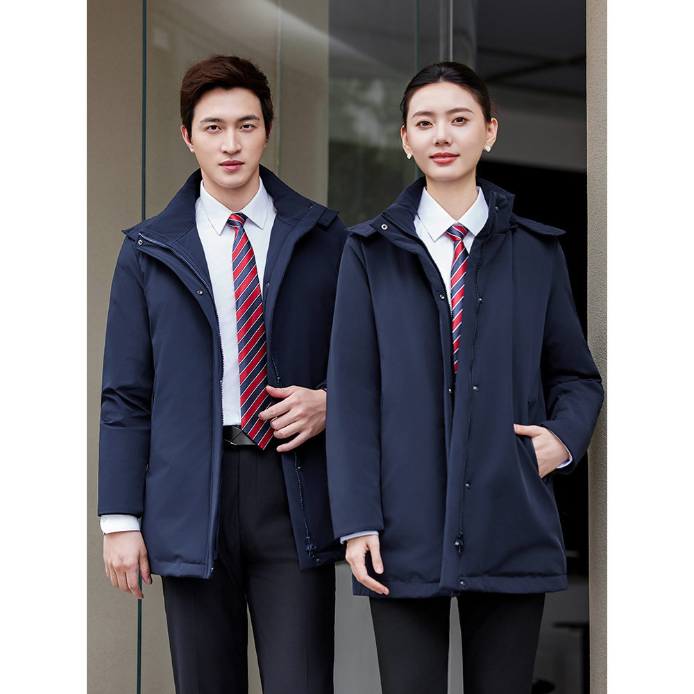 保暖男女同款款派克棉服冬季工装棉衣棉袄加厚外套4S工作服订L0G0